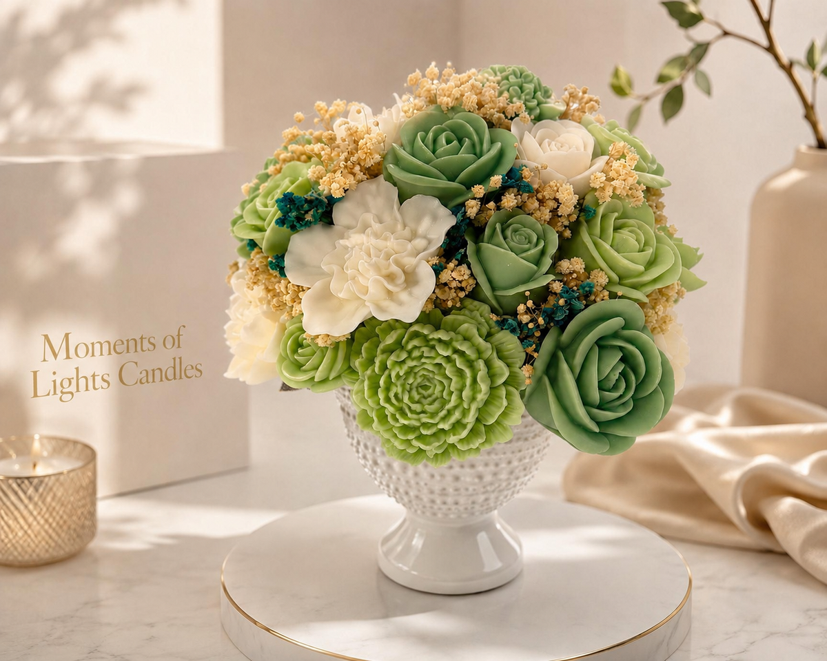 Garden of Light – Premium Wax Flower Bouquet