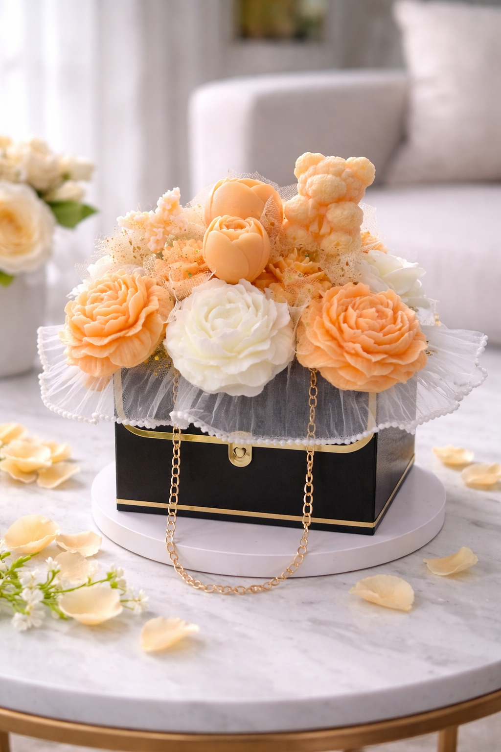 Belle Fleur – Handcrafted Wax Flower Bouquet