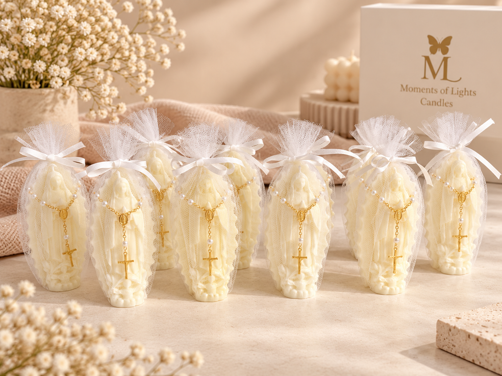 Personalized Wax Virgin Mary Favor