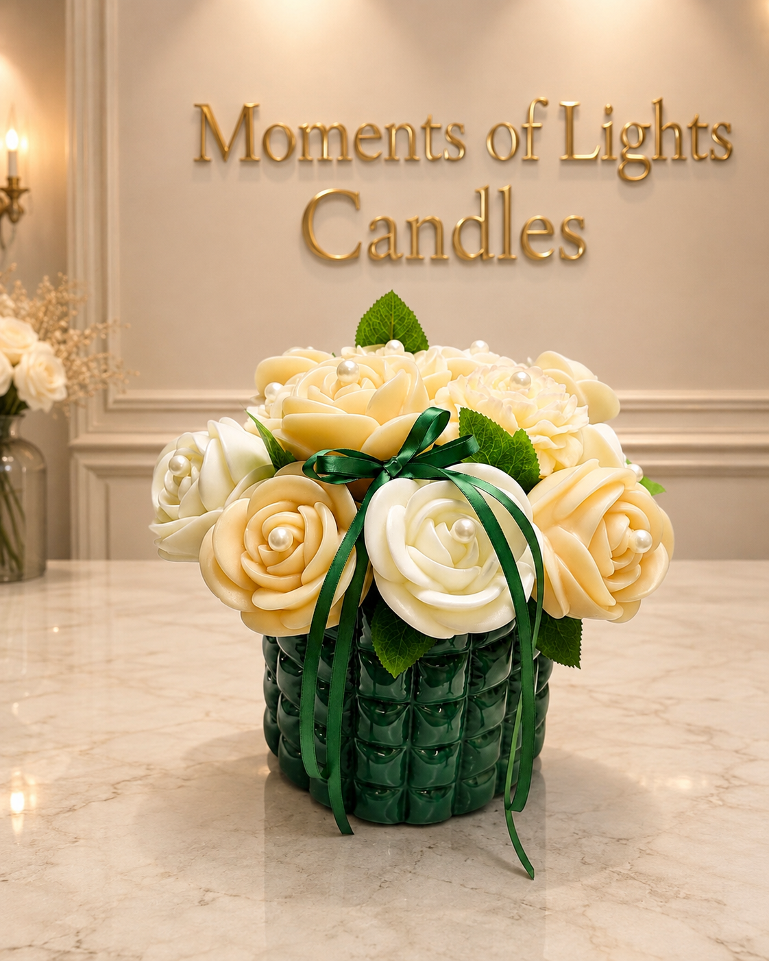 Jasmine Elegance – Luxury Wax Flower Arrangement