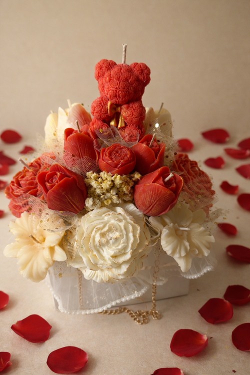 Belle Fleur – Handcrafted Wax Flower Bouquet