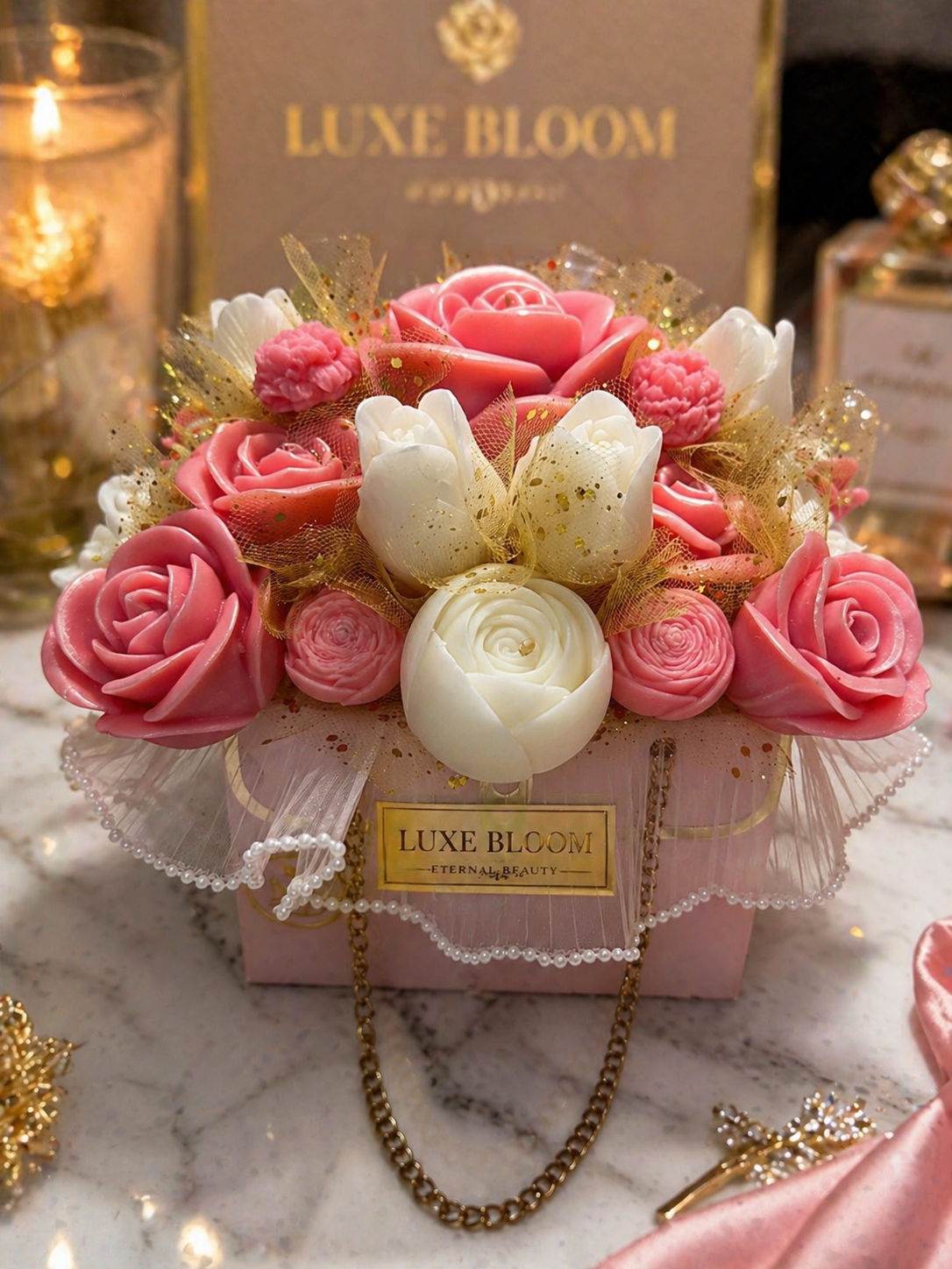 Belle Fleur – Handcrafted Wax Flower Bouquet