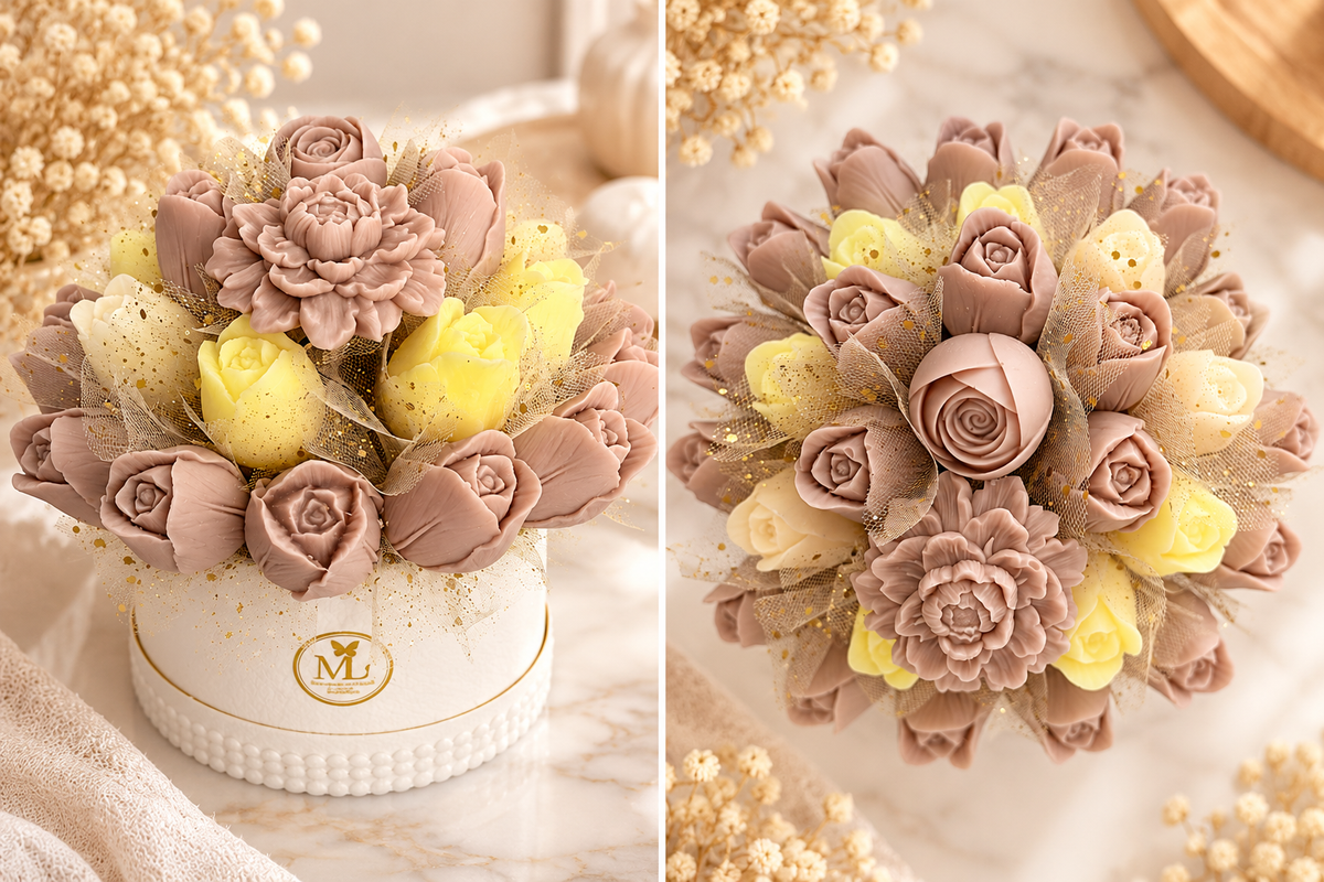 Belle Fleur – Handcrafted Wax Flower Bouquet